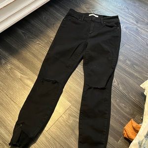 Eunina black ripped jeans